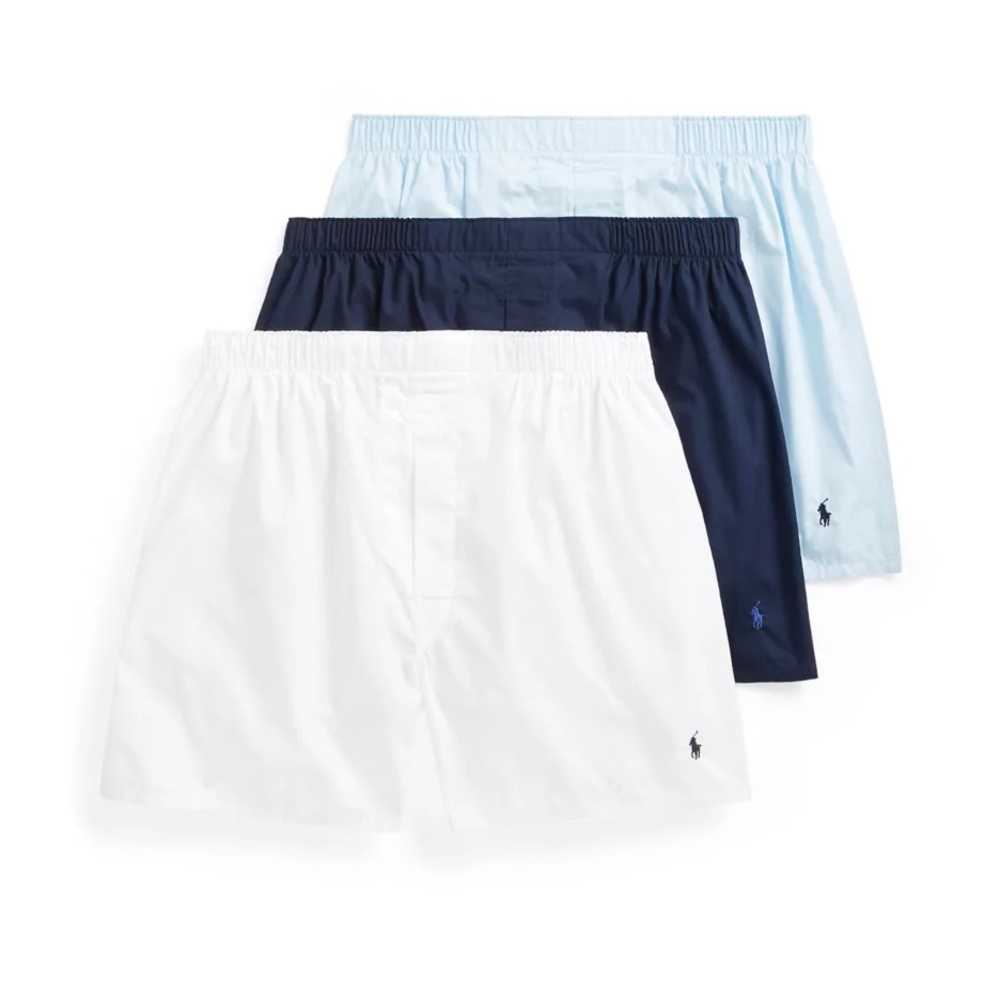 Polo Ralph Lauren Classic Fit Woven Boxer - 3 Pack